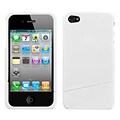 Insten® Phone Protector Cover F/iPhone 4/4S, Natural Ivory White Slash