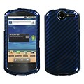 Insten® Phone Protector Case For Huawei U8800 Impulse 4G; Racing Fiber/Blue/2D Silver