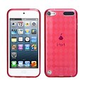 Insten® Argyle Pane Candy Skin Cover For iPod Touch 5th Gen, T-Red