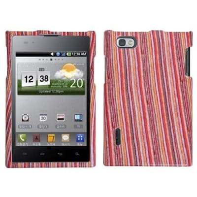 Insten® Protector Cover For LG VS950 Optimus Vu/VS950 Intuition; Vertical Stripes