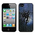 Insten® Back Protector Cover F/iPhone 4/4S, Web of Iron Steel