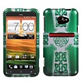 Insten® Protector Snap-In Cover Case For HTC EVO One 4G LTE; White Celtic Cross Ring Faceplate