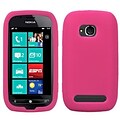 Insten® Solid Skin Cover For Nokia Lumia 710; Hot-Pink