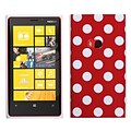 Insten® Candy Skin Cover For Nokia Lumia 920, Red Mixed Polka Dots