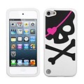 Insten® Skin Cover For iPod Touch 5th Gen; White Big Skull Pastel