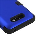 Insten® TUFF Hybrid Phone Protector Case For LG MS770 Motion 4G; Titanium Dark Blue/Black