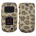 Insten® Diamante Protector Cover For Samsung A997 (RUGBY III); Leopard Skin/Camel