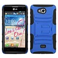 Insten® Advanced Armor Stand Protector Cover For LG MS870; Dark Blue/Black