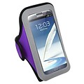 Insten® Vertical Pouch Universal Sport Armband For Samsung I717/T879/Galaxy Note II/T889; Purple