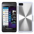 Insten® Back Protector Cover For BlackBerry Z10; Silver Cosmo