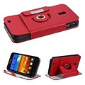 Insten® Premium Rotatable MyJacket Wallet For Samsung D710; R760, Galaxy S II 4G, Red