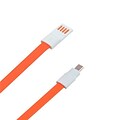 Insten® 4 Noodle Data Cable; Orange