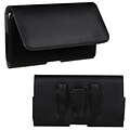 Insten® Large12 Horizontal Pouch, (2907) Black/Gray Textured