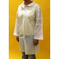 Keystone Single Collar Large White Disposable Lab Coat, 30/Box (LC0-WO-NW-LG)