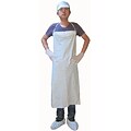 Keystone AP-PVC-8S-3545-WH-1BG 8-Mil Bib Apron, White, 12/Pack