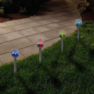 Pure Garden Outdoor 50-12 Lantern Solar Landscaping Lights