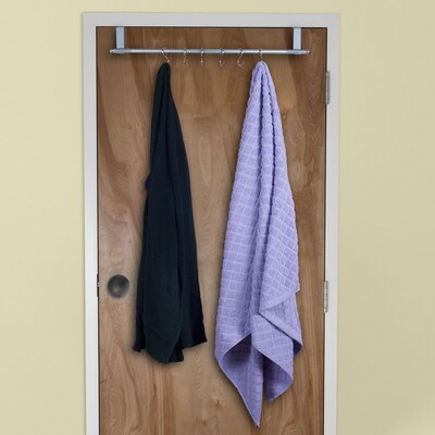 Lavish Home Over-The-Door Hanging Rack, Silver