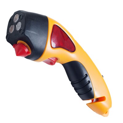 Stalwart 8.25 x 1.75 Emergency Escape Safety Tool with Flashlight, Yellow