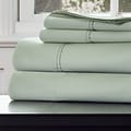 Lavish Home 16 x 60 Cotton Rich Sateen Sheet Set; Green