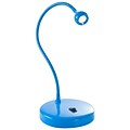 Lavish Home 17.5 Plastic Neck Desk Lamp, Blue
