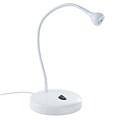 Lavish Home 17.5 Plastic Neck Desk Lamp, White