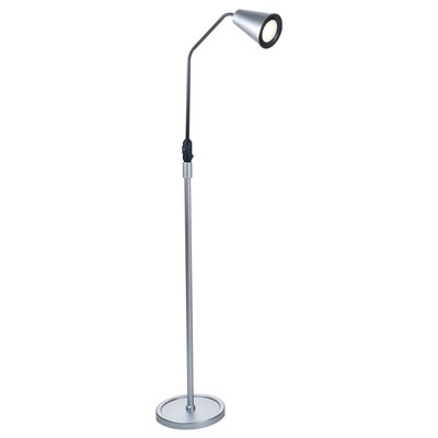 Lavish Home 66 Steel & Plastic Adjustable Floor Lamp, Silver
