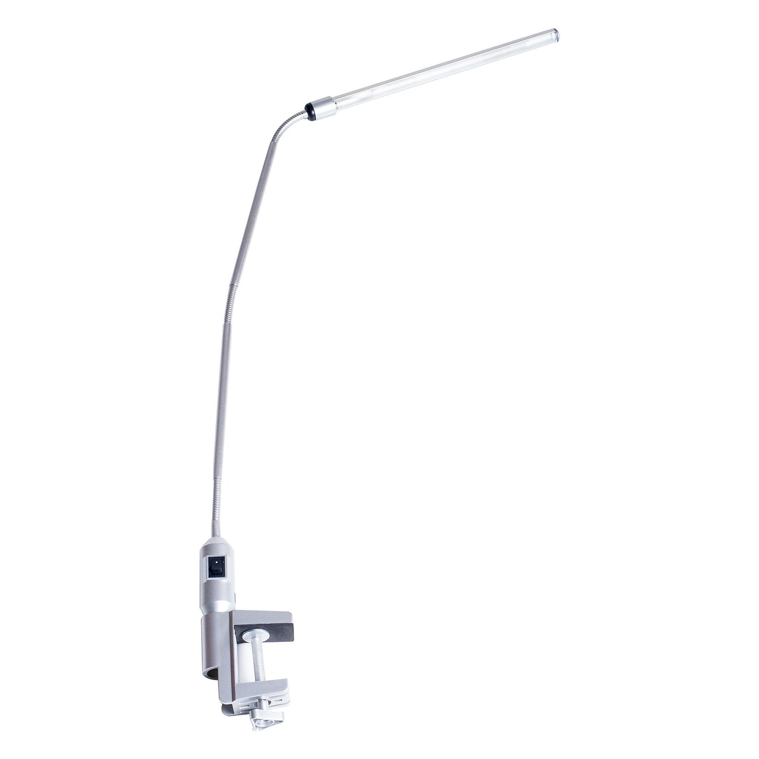 Lavish Home 41 Plastic LED Clamp Desk Lamp, Silver