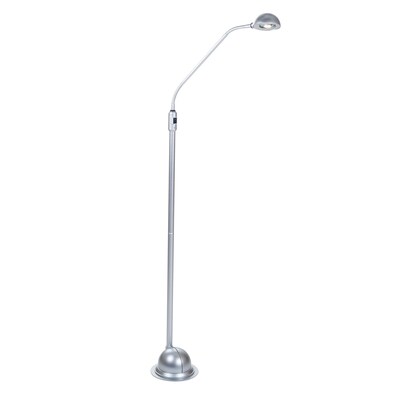 Lavish Home 60 Plastic Floor Lamp, Silver