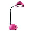 Lavish Home 21 x 5 Plastic LED Desk Lamp, Pink