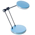 Lavish Home 12.5 Metal & Plastic Foldable Desk Lamp, Blue