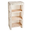 Lavish Home 34.25 x 17.75 Wood Shelf with Removable Cover