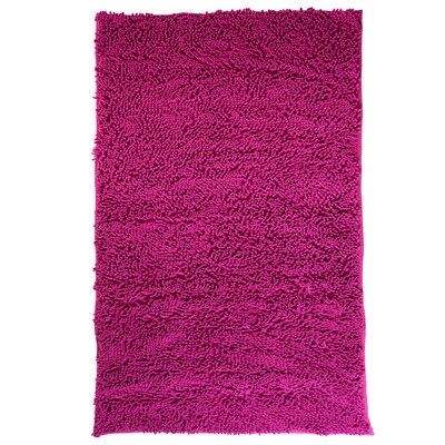 Lavish Home High Pile Carpet Shag Rug Plush Polyester, 36 x 21 Pink