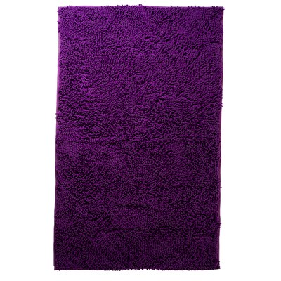 Lavish Home High Pile Carpet Shag Rug Plush Polyester, 36 x 21 Purple
