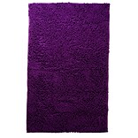Lavish Home High Pile Carpet Shag Rug Plush Polyester, 36 x 21 Purple