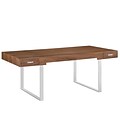 Modway EEI-293-WAL Contemporary Wood/Steel Writing Desk