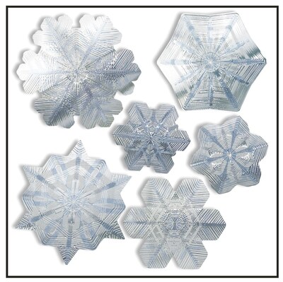 Artscape 12H x 12W Snowflake Holiday Window Accents, Sapphire