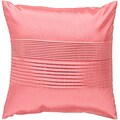 Surya HH023-2222P Solid Pleated 100% Polyester; 22 x 22 Poly Fiber