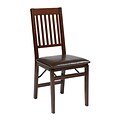 OSP Designs Solid Wood Folding Chair, Espresso Seat