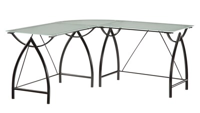 Osp Designs 61 W L Shaped Computer Desk Steel Nwp25l Bk Quill Com