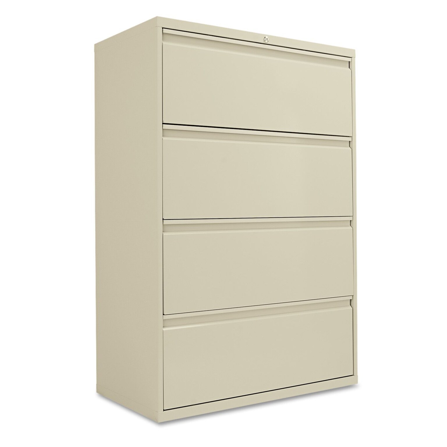 Alera® Four-Drawer Lateral File Cabinet, 36w x 19-1/4d x 54h, Putty