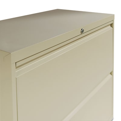 Alera® Four-Drawer Lateral File Cabinet, 36w x 19-1/4d x 54h, Putty