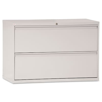 Alera® 2-Drawer Lateral File Cabinet; Light Gray, Letter/Legal (ALELF4229LG)