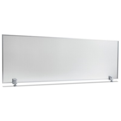 Alera® Polycarbonate Privacy Panel, 47w x 18h, Silver