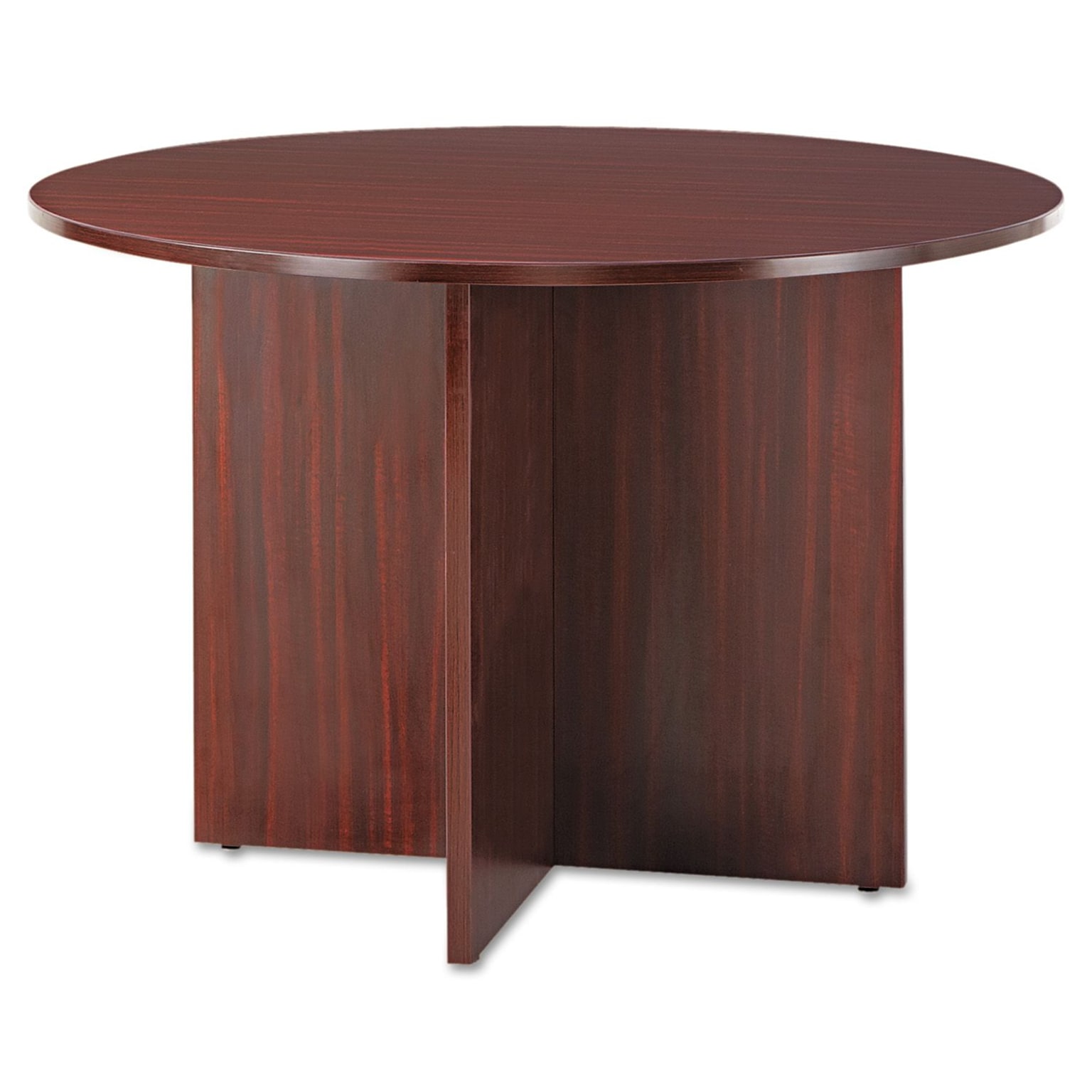 Alera® Valencia 42 Dia. Round Conference Table With Legs; Mahogany