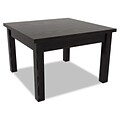 Alera® Valencia Series Occasional Table, Square, 23-5/8 x 23-5/8 x 20 3/8, Black