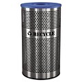 Ex-Cell Stainless Steel Recycle Receptacle, 33 Gallon, Stainless Steel, 32H x 18W x 18D