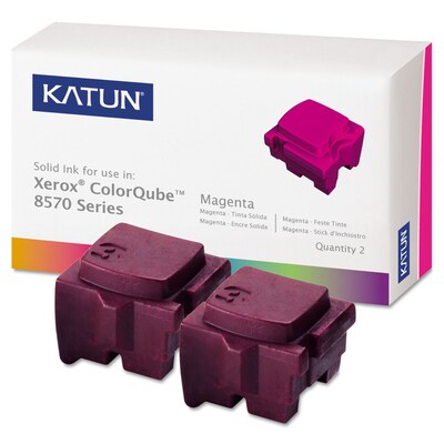 Katun Compatible Solid Ink, Xerox ColorQube 8570 (108R00927), Magenta, 2/Pk