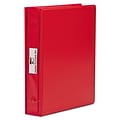 Charles Leonard VariCap 6 Expandable Post Non View Binder, Red (61603)