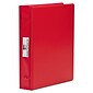 Charles Leonard VariCap 6" Expandable Post Non View Binder, Red (61603)