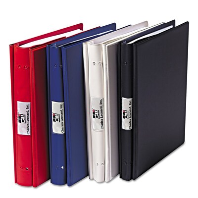 Charles Leonard VariCap 6" Expandable Post Non View Binder, Red (61603)